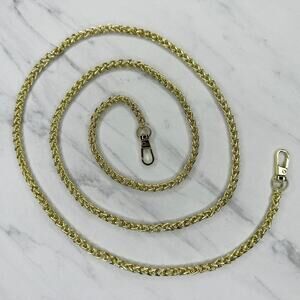 Gold Tone Barrel Chain Link Purse Handbag Bag Replacement Strap
